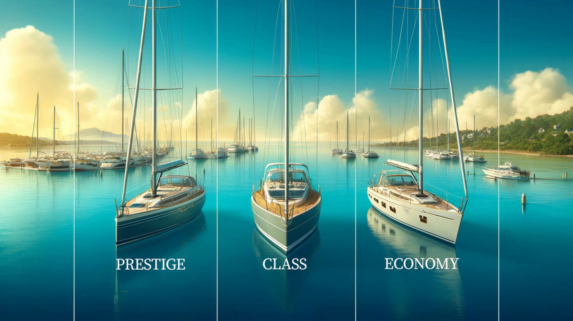 Boat Categories: Prestige - Class - Economy